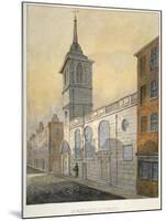South-East View of the Church of St Margaret Lothbury, City of London, 1815-William Pearson-Mounted Giclee Print