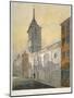 South-East View of the Church of St Margaret Lothbury, City of London, 1815-William Pearson-Mounted Giclee Print