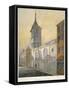 South-East View of the Church of St Margaret Lothbury, City of London, 1815-William Pearson-Framed Stretched Canvas