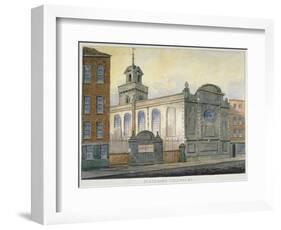 South-East View of the Church of St Stephen, Coleman Street, City of London, 1815-William Pearson-Framed Giclee Print