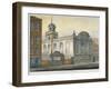 South-East View of the Church of St Stephen, Coleman Street, City of London, 1815-William Pearson-Framed Giclee Print