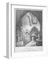 South-East View of the Interior of the Church of St Giles Without Cripplegate, City of London, 1825-null-Framed Giclee Print