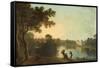 South East View of Wilton from across the River-Richard Wilson-Framed Stretched Canvas