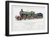 South Eastern and Chatham Railway Express Loco No 735-W.j. Stokoe-Framed Art Print