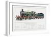 South Eastern and Chatham Railway Express Loco No 735-W.j. Stokoe-Framed Art Print