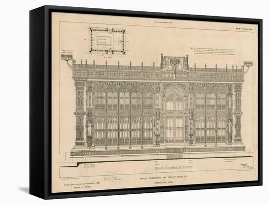 South Elevation of the Screen Surrounding the Tomb of King Henry Vii-null-Framed Stretched Canvas