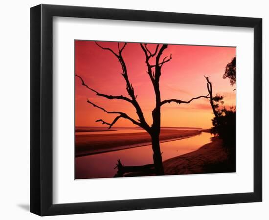 South End Beach at Twilight-James Randklev-Framed Photographic Print