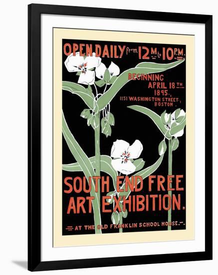 South End Free Art Exhibition.-null-Framed Art Print