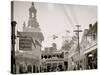South End of Bowery, Coney Island, N.Y.-null-Stretched Canvas