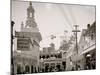 South End of Bowery, Coney Island, N.Y.-null-Mounted Photo