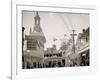 South End of Bowery, Coney Island, N.Y.-null-Framed Photo