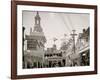 South End of Bowery, Coney Island, N.Y.-null-Framed Photo