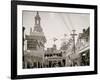 South End of Bowery, Coney Island, N.Y.-null-Framed Photo