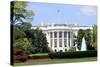 South Facade and South Lawn of the White House in Washington DC in Spring Colors-1photo-Stretched Canvas