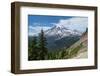 South Face of Mount Rainier seen Pinnacle Peak Trail. Mount Rainier National Park, Washington State-Alan Majchrowicz-Framed Photographic Print