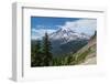 South Face of Mount Rainier seen Pinnacle Peak Trail. Mount Rainier National Park, Washington State-Alan Majchrowicz-Framed Photographic Print