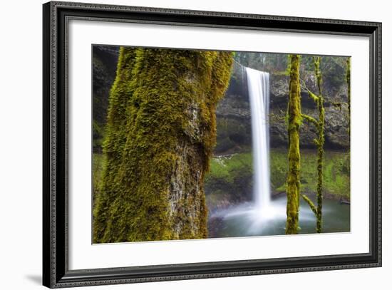 South Falls, Silver Falls State Park, Oregon, United States of America, North America-Miles-Framed Photographic Print