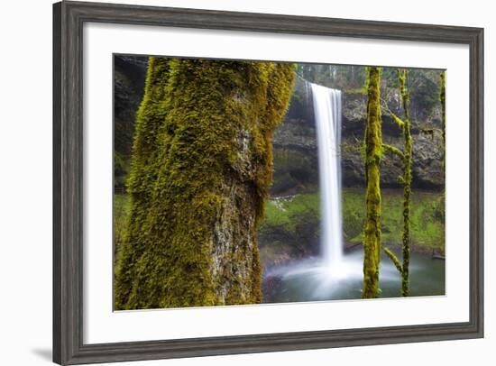 South Falls, Silver Falls State Park, Oregon, United States of America, North America-Miles-Framed Photographic Print