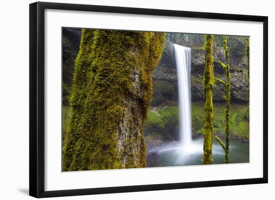 South Falls, Silver Falls State Park, Oregon, United States of America, North America-Miles-Framed Photographic Print