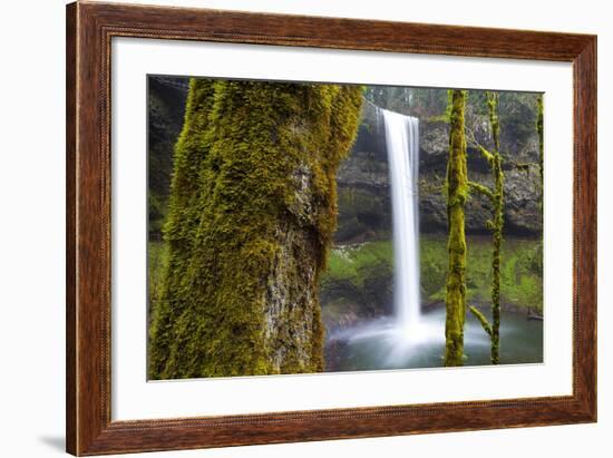 South Falls, Silver Falls State Park, Oregon, United States of America, North America-Miles-Framed Photographic Print