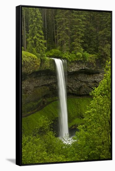 South Falls, Silver Falls State Park, Oregon, Usa-Michel Hersen-Framed Stretched Canvas