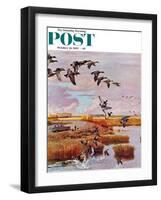 "South for the Winter" Saturday Evening Post Cover, October 26, 1957-John Clymer-Framed Giclee Print