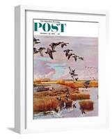 "South for the Winter" Saturday Evening Post Cover, October 26, 1957-John Clymer-Framed Giclee Print