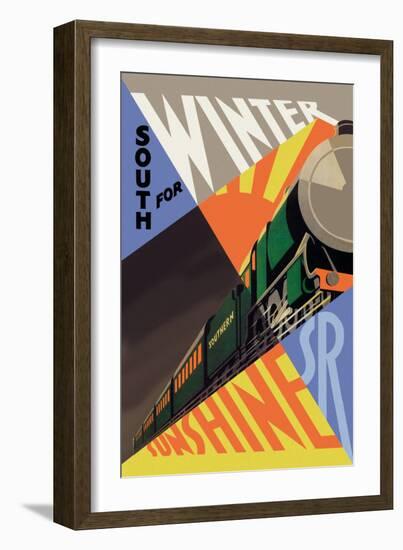 South for Winter Sunshine, Southern Railroad-null-Framed Art Print