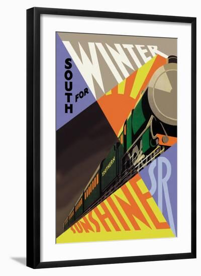 South for Winter Sunshine, Southern Railroad-null-Framed Art Print