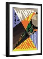 South for Winter Sunshine, Southern Railroad-null-Framed Art Print