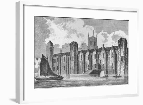 South front of Baynard's Castle, London, in about 1640, 1790 (1904)-Andrew Birrell-Framed Giclee Print