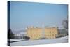 South Front of Chatsworth House Seen from Beyond the Emperor Fountain, Derbyshire-null-Stretched Canvas