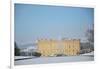 South Front of Chatsworth House Seen from Beyond the Emperor Fountain, Derbyshire-null-Framed Photographic Print