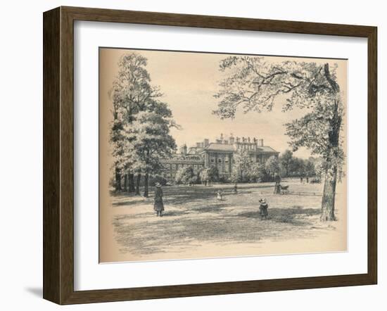 South Front of Kensington Palace, 1902-Thomas Robert Way-Framed Giclee Print