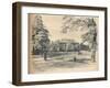 South Front of Kensington Palace, 1902-Thomas Robert Way-Framed Giclee Print