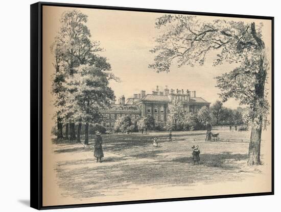 South Front of Kensington Palace, 1902-Thomas Robert Way-Framed Stretched Canvas