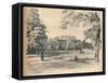 South Front of Kensington Palace, 1902-Thomas Robert Way-Framed Stretched Canvas