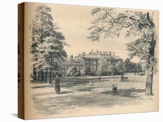 South Front of Kensington Palace, 1902-Thomas Robert Way-Stretched Canvas