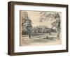 South Front of Kensington Palace, 1902-Thomas Robert Way-Framed Giclee Print