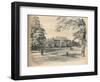 South Front of Kensington Palace, 1902-Thomas Robert Way-Framed Giclee Print