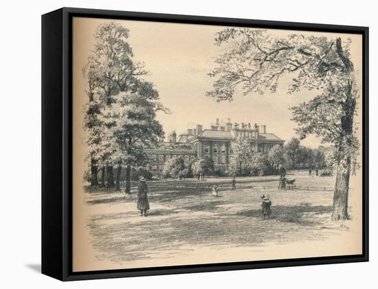 South Front of Kensington Palace, 1902-Thomas Robert Way-Framed Stretched Canvas