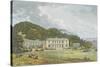 South Front with West Front in Perspective, from the Red Book for Antony House, C.1812 (W/C on Pape-Humphry Repton-Stretched Canvas