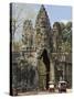 South Gate, Angkor Thom, Angkor Archaeological Park, UNESCO World Heritage Site, Cambodia-Richard Maschmeyer-Stretched Canvas