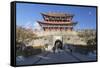 South Gate, Dali, Yunnan, China, Asia-Ian Trower-Framed Stretched Canvas