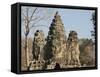 South Gate Entrance to Angkor Thom, Angkor, Siem Reap, Cambodia, Indochina, Southeast Asia-Robert Harding-Framed Stretched Canvas