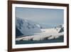 South Georgia. Bay of Isles. Glacier Coming Down from the Mountains-Inger Hogstrom-Framed Photographic Print