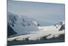 South Georgia. Bay of Isles. Glacier Coming Down from the Mountains-Inger Hogstrom-Mounted Photographic Print