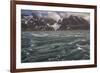 South Georgia, Drygalski Fjord. An Antarctic storm blows up-Ellen Goff-Framed Photographic Print