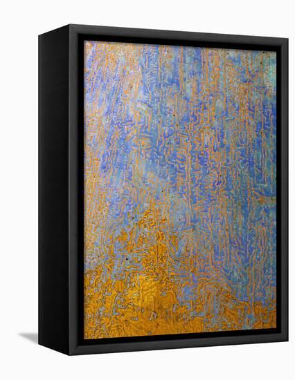 South Georgia Island Abstract-Art Wolfe-Framed Stretched Canvas