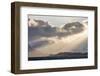 South Georgia Island, Bay of Isles. Storm Clouds over Mountains at Sunset-Jaynes Gallery-Framed Photographic Print